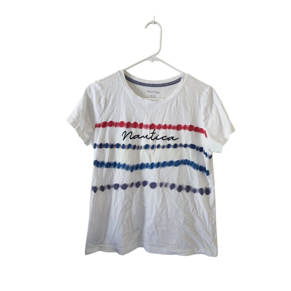 Nautica Red White & Blue Logo Top
